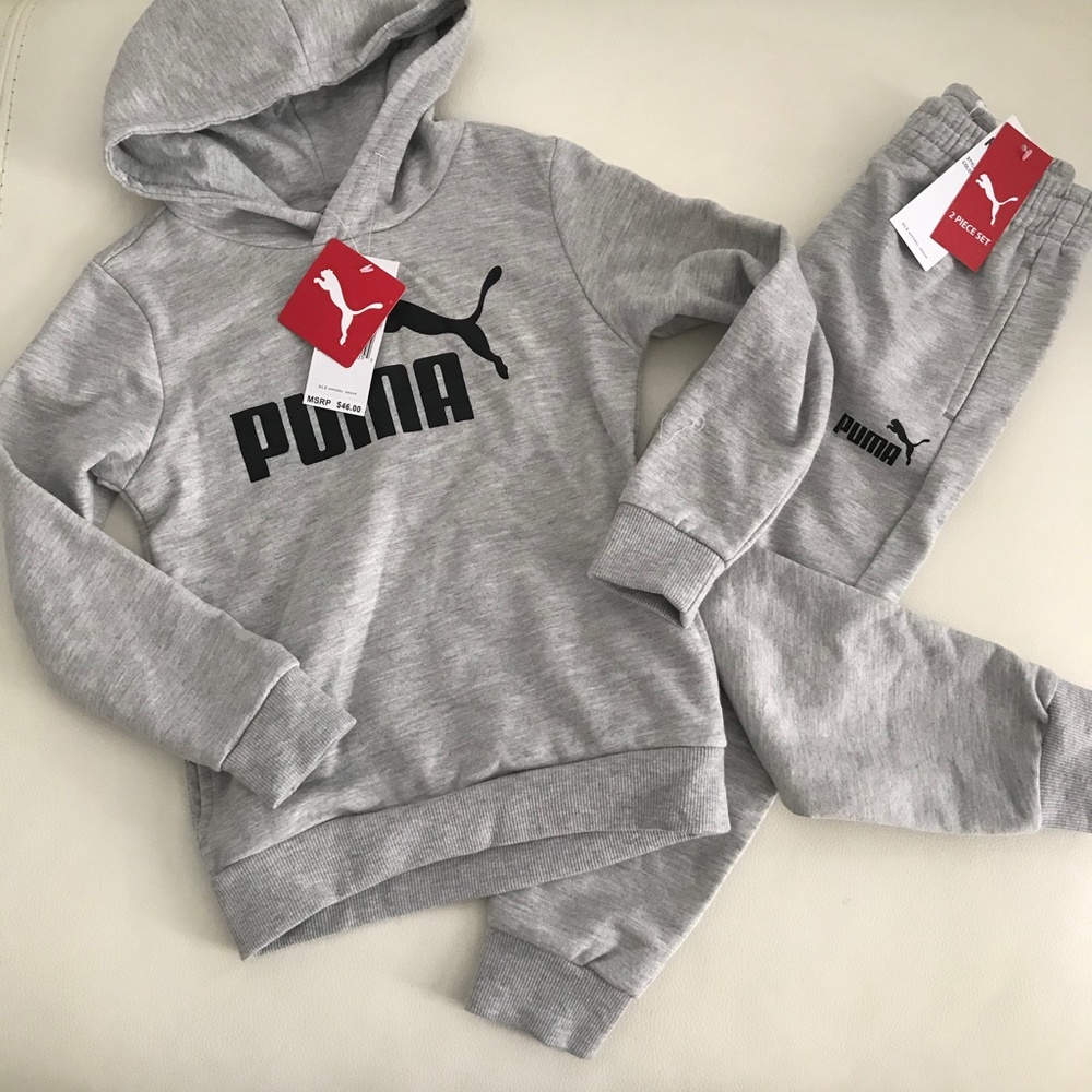 PUMA cute warm hoodie pants set 1111